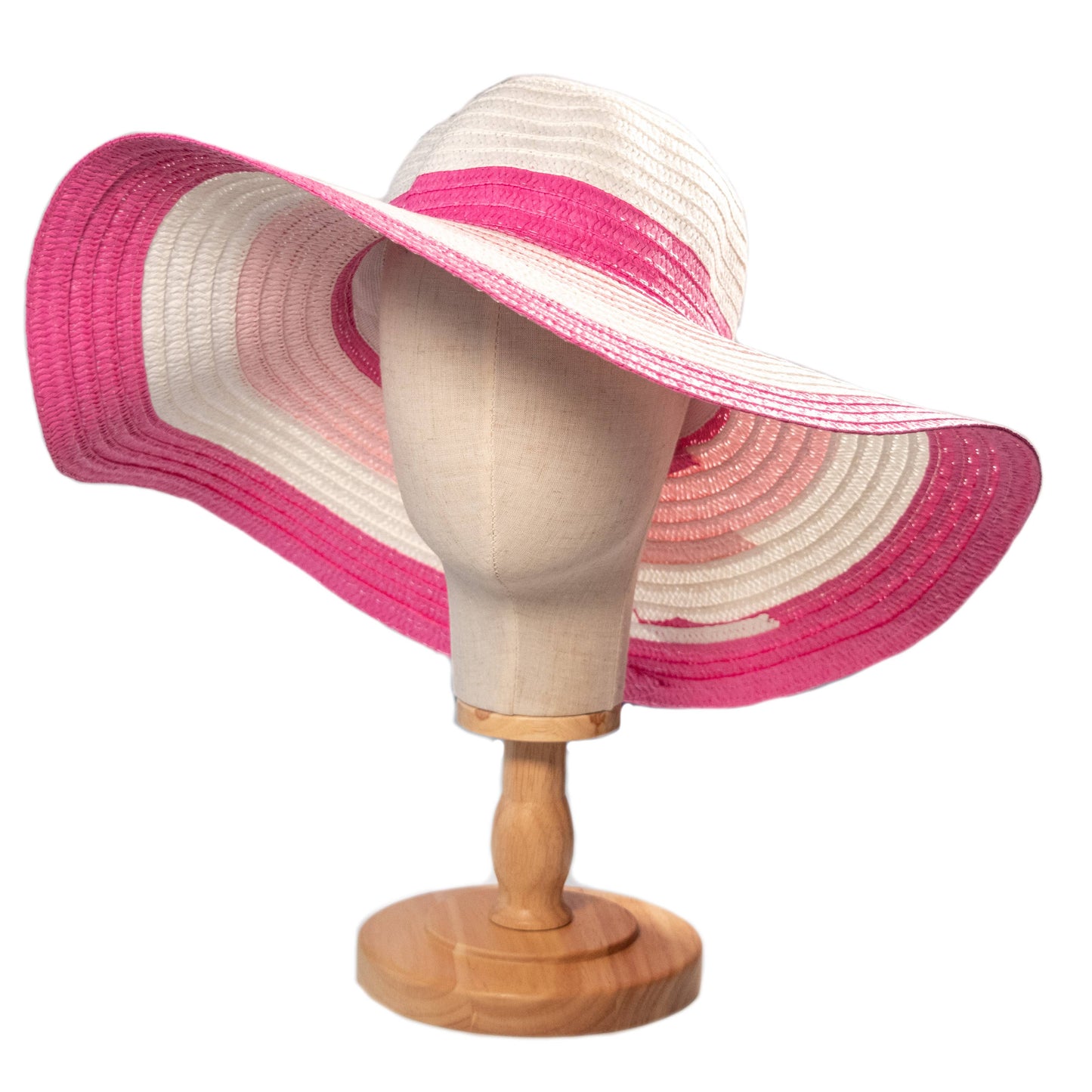 High Desert Gear - Floppy Beach Summer Sun Hat: Striped Tigers Eye Brown