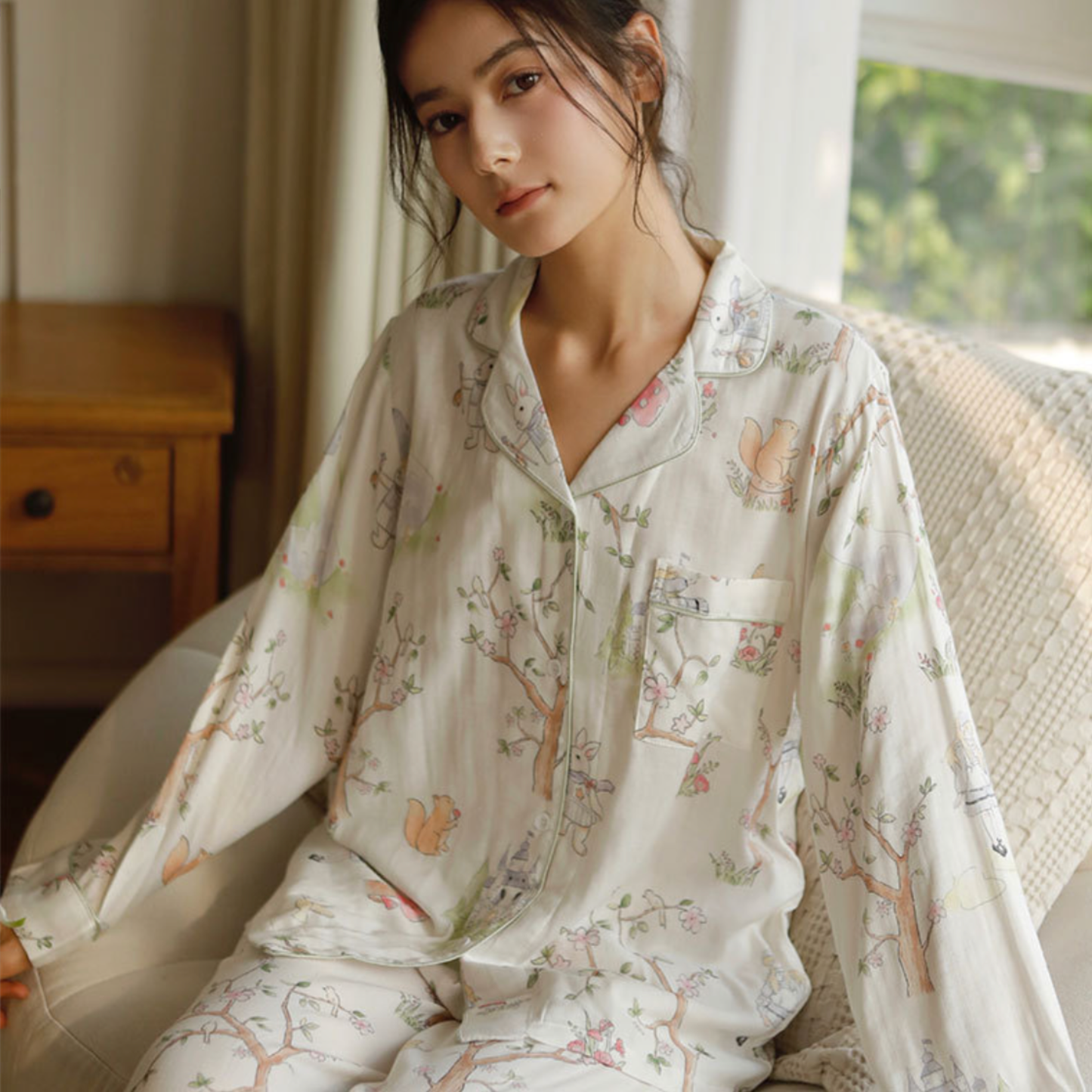 DrifWoo - Spring Breeze Pajama Set – Soft, Breathable & Relaxed Fit: XL