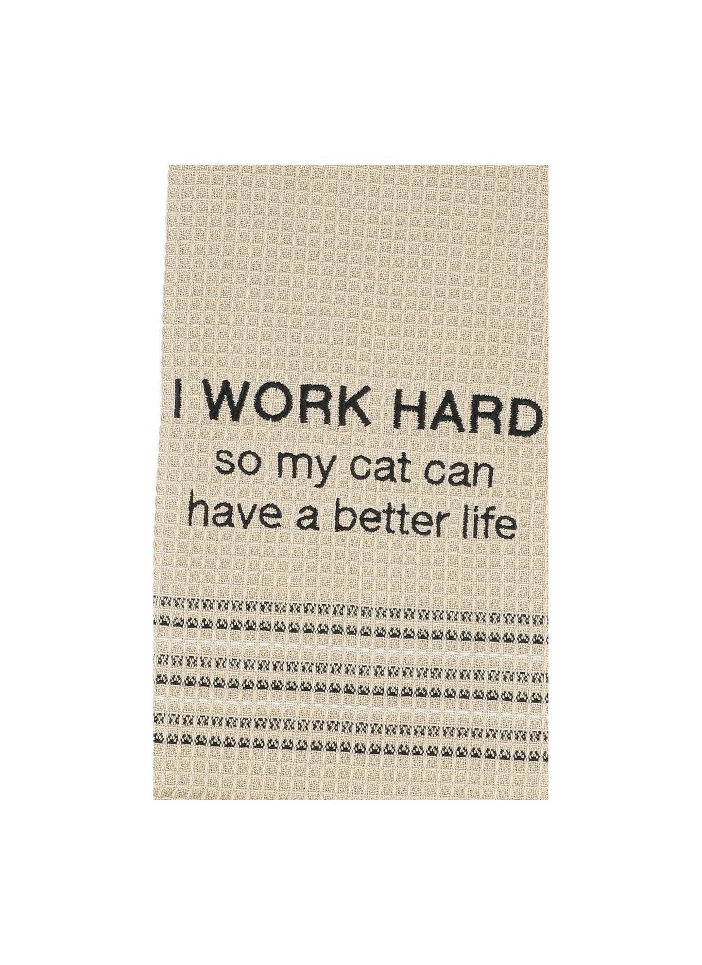Mona B. - Work Hard for Cat Dishcloth - Set of 2