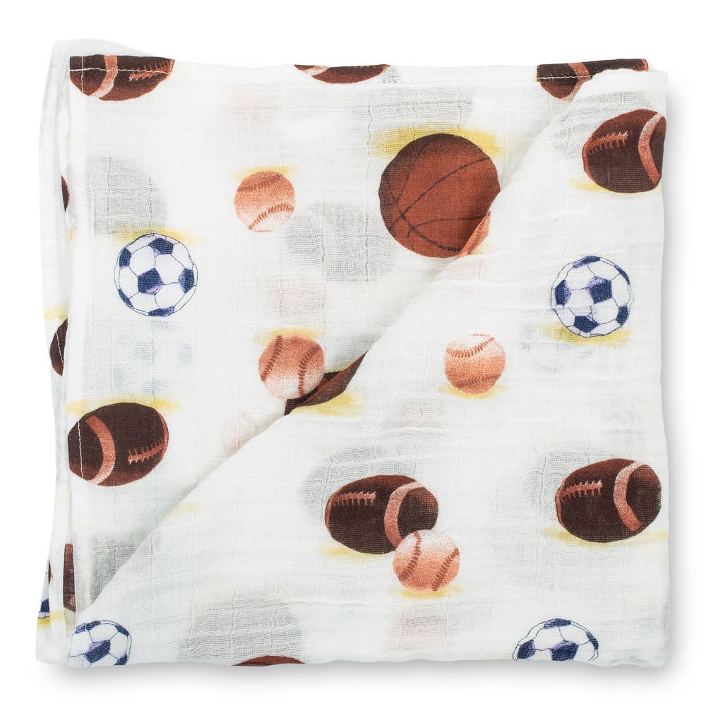 LollyBanks - Go Sports! Baby Swaddle Blanket