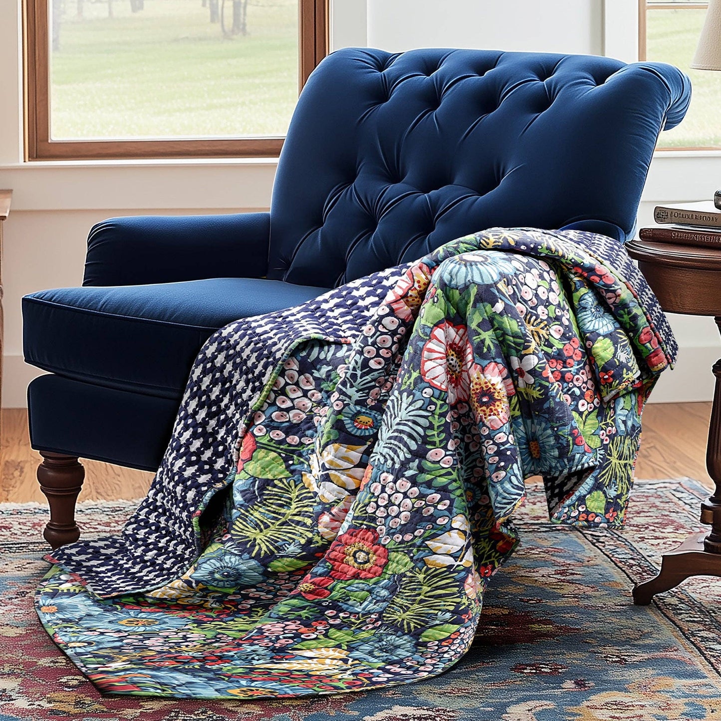 Levtex Home - Night Garden Quilted Throw