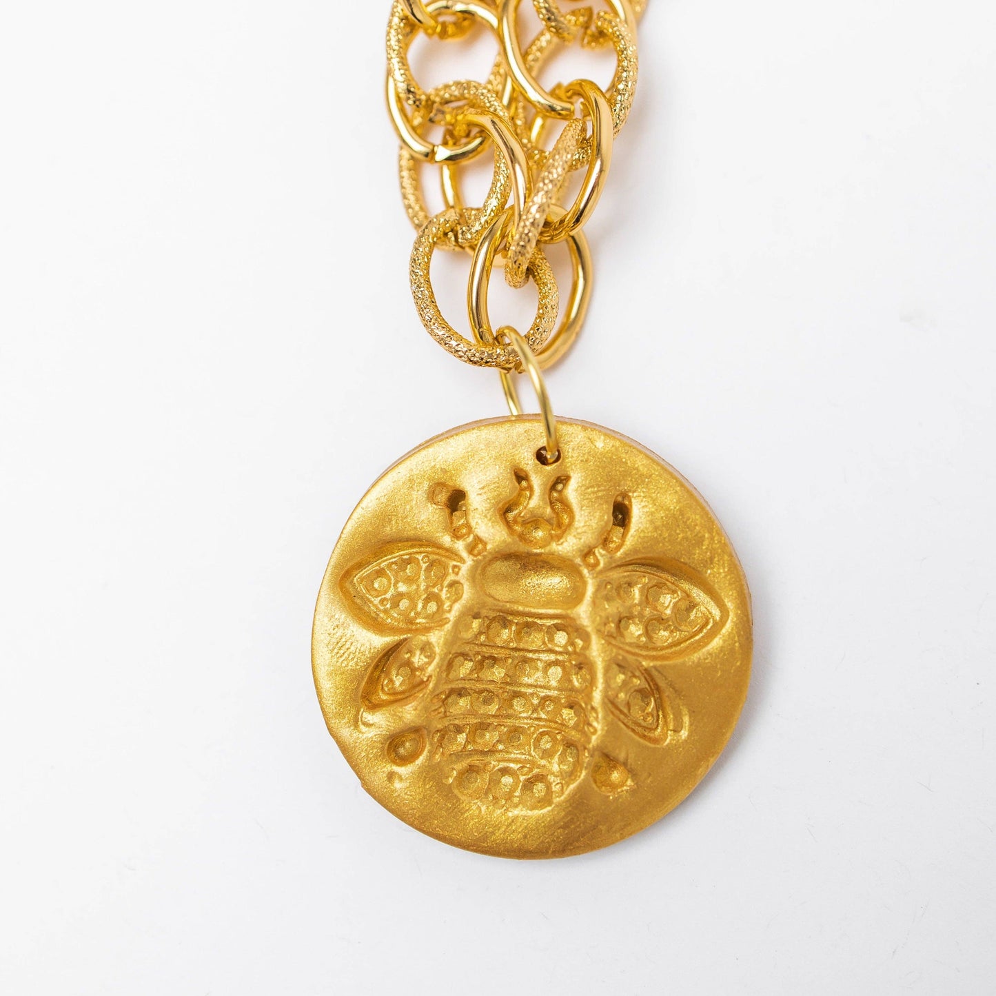 Hidden Truth Jewelry - Gold Chain with Bee Medallion
