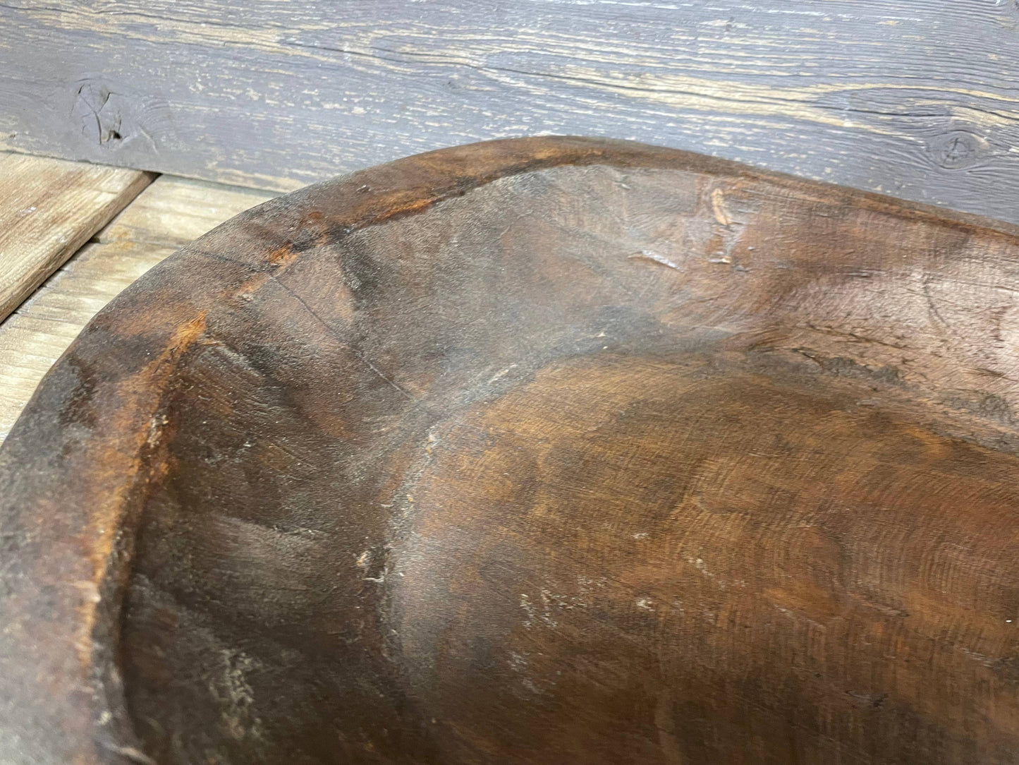My Amigos Imports - Great Buy-Ogden Hills Extra Long Dough Bowl-WH4-Waxed-$32