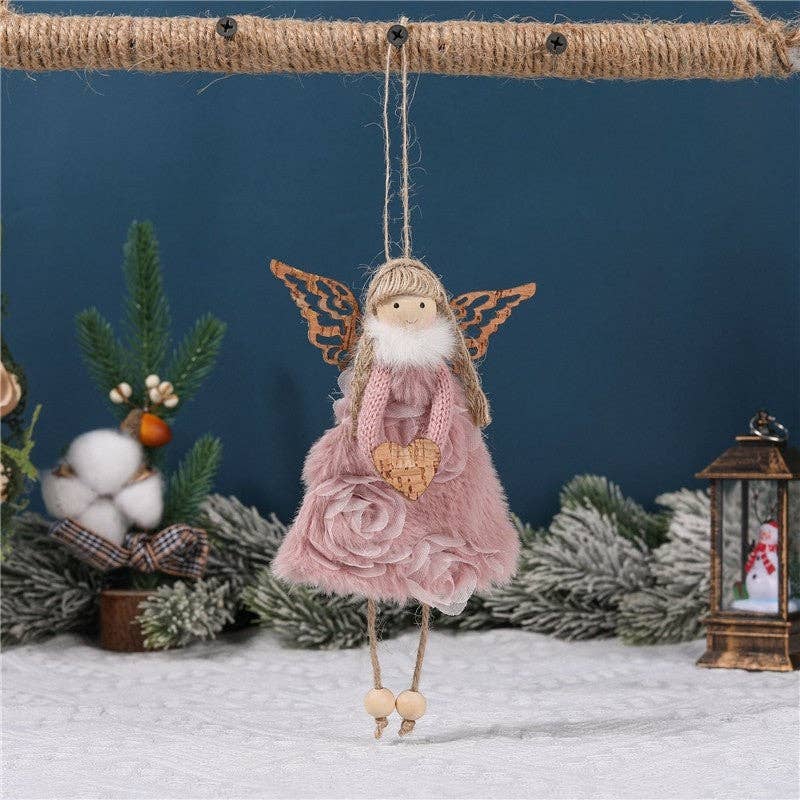 ShieldChic - Creative Angel Girl Pendant Ornament: PINK