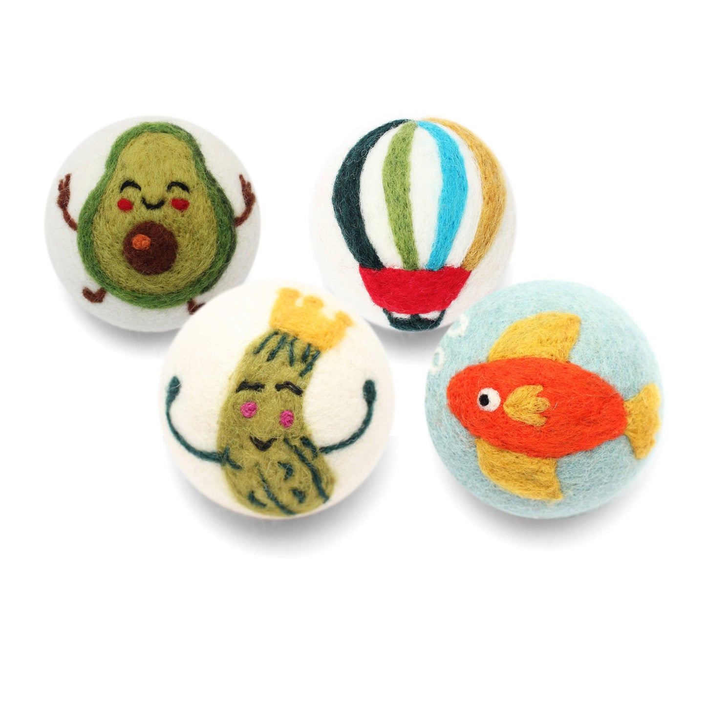 Ethical Global - Other: (Avocado, Pickle, Fish, Balloon) Wool Dryer Balls : Hot Air Balloon