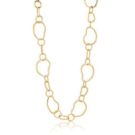KARINE SULTAN - Organic link necklace: GOLD