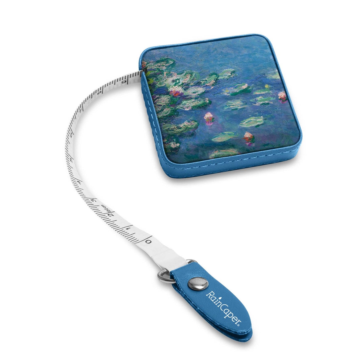 RainCaper - Monet "Water Lilies" Compact Retractable Tape Measure – Dual-Sided, 60"/150cm