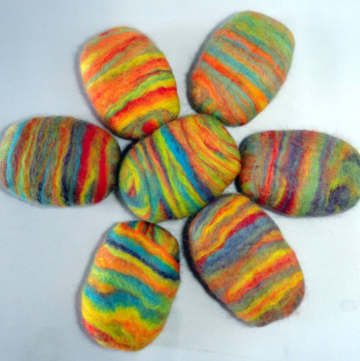 Twisted Purl LLC - Felted Soap Multicolored Pack of 25 Individually Labeled
