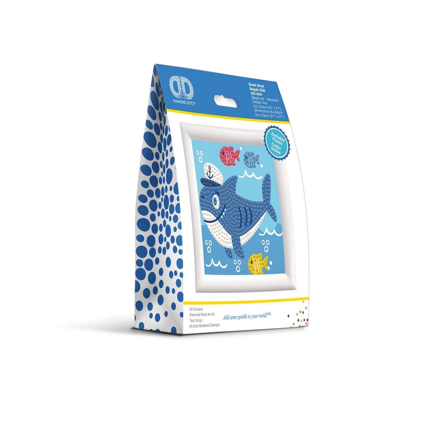 DIAMOND DOTZ® - Diamond Dotz Shark Ahoy! Framed Kit - 4.0" x 4.0"