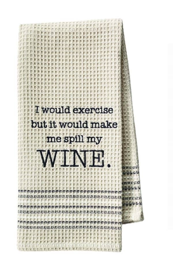 Mona B. - WINE WAFFLE-WEAVE DISHTOWEL (Set of 2) MH-141