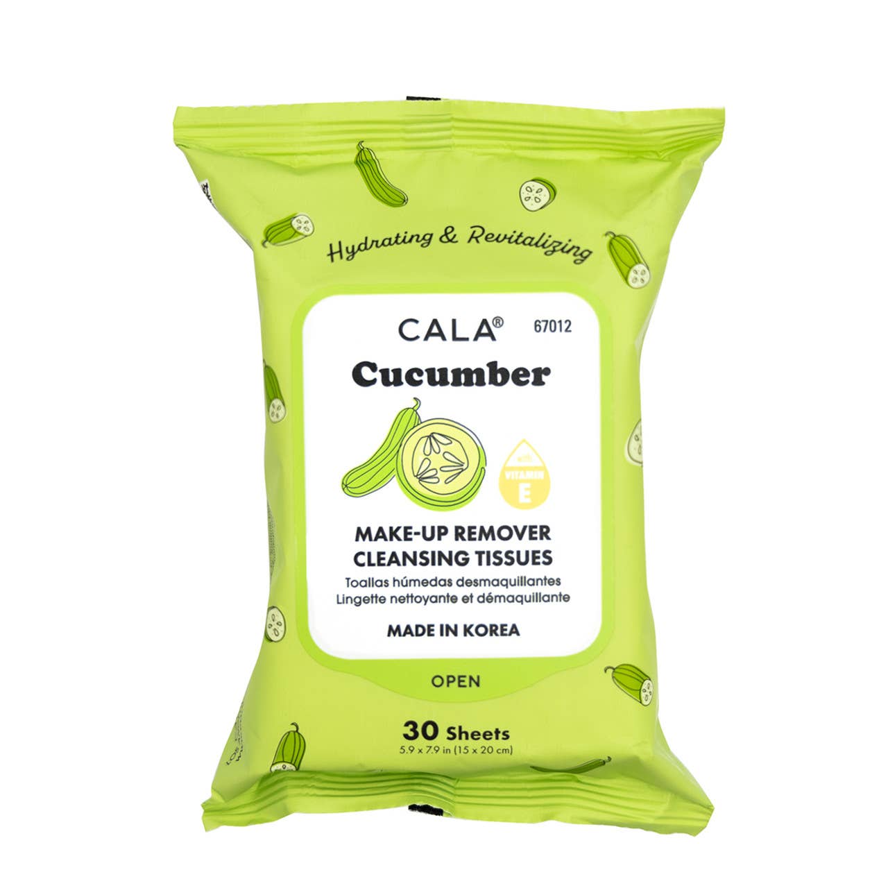 Best Beauty Group - Cala Makeup Remover Wipes Tissue Cleanser: Cucumber
