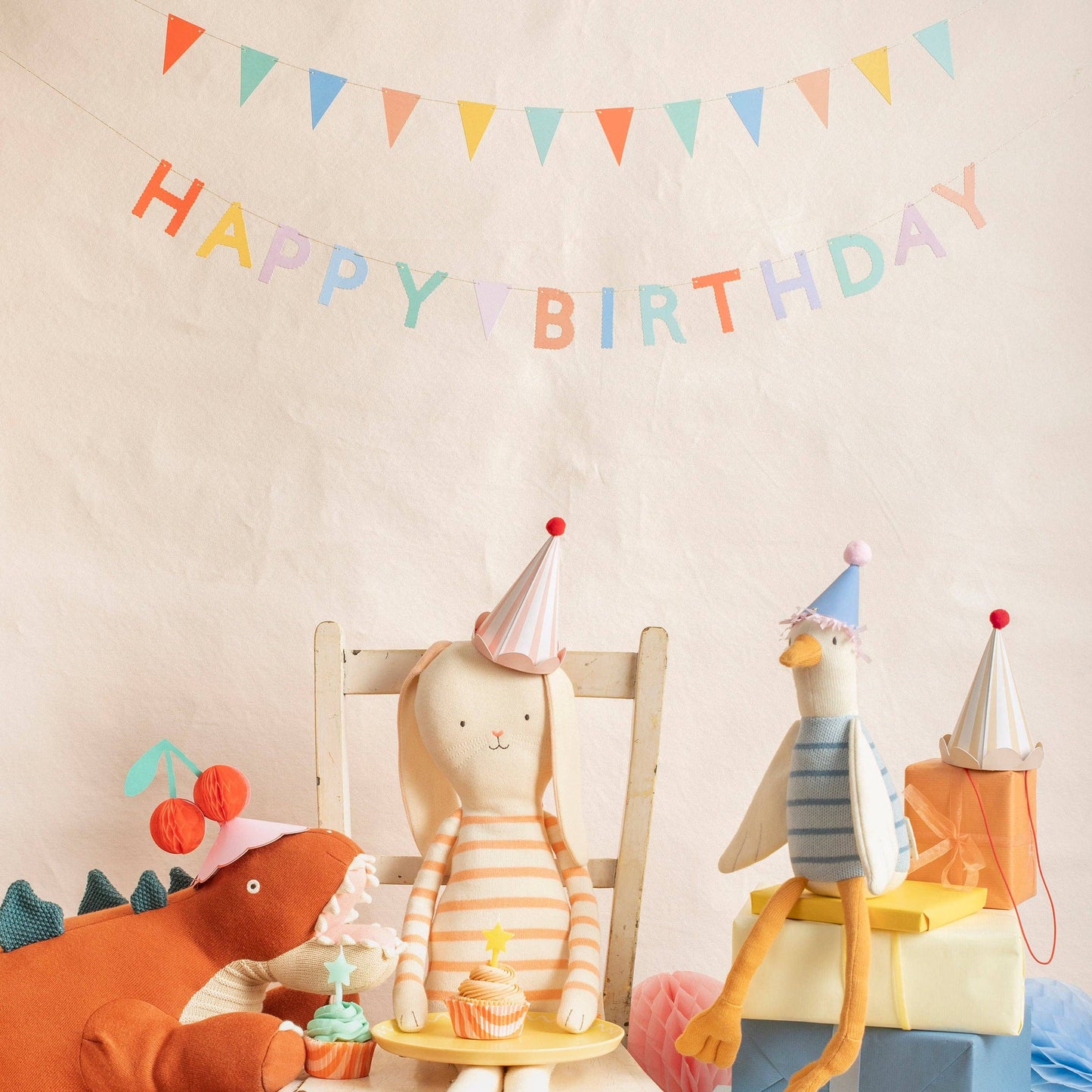Meri Meri - Stripe Pastel Party Hats