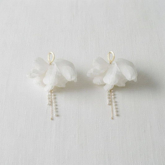 Ellemadera - Elegant Flowing Tassel Drop Earrings