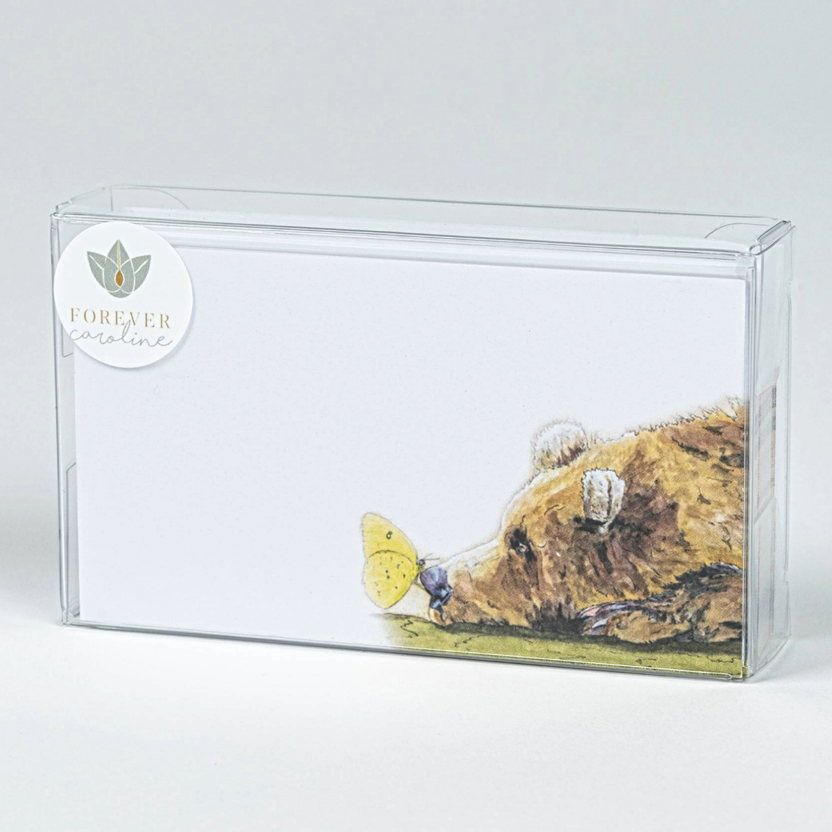 Forever Caroline LLC - Bear & Butterfly Tiny Cards | Pack of 60 "Love Notes"