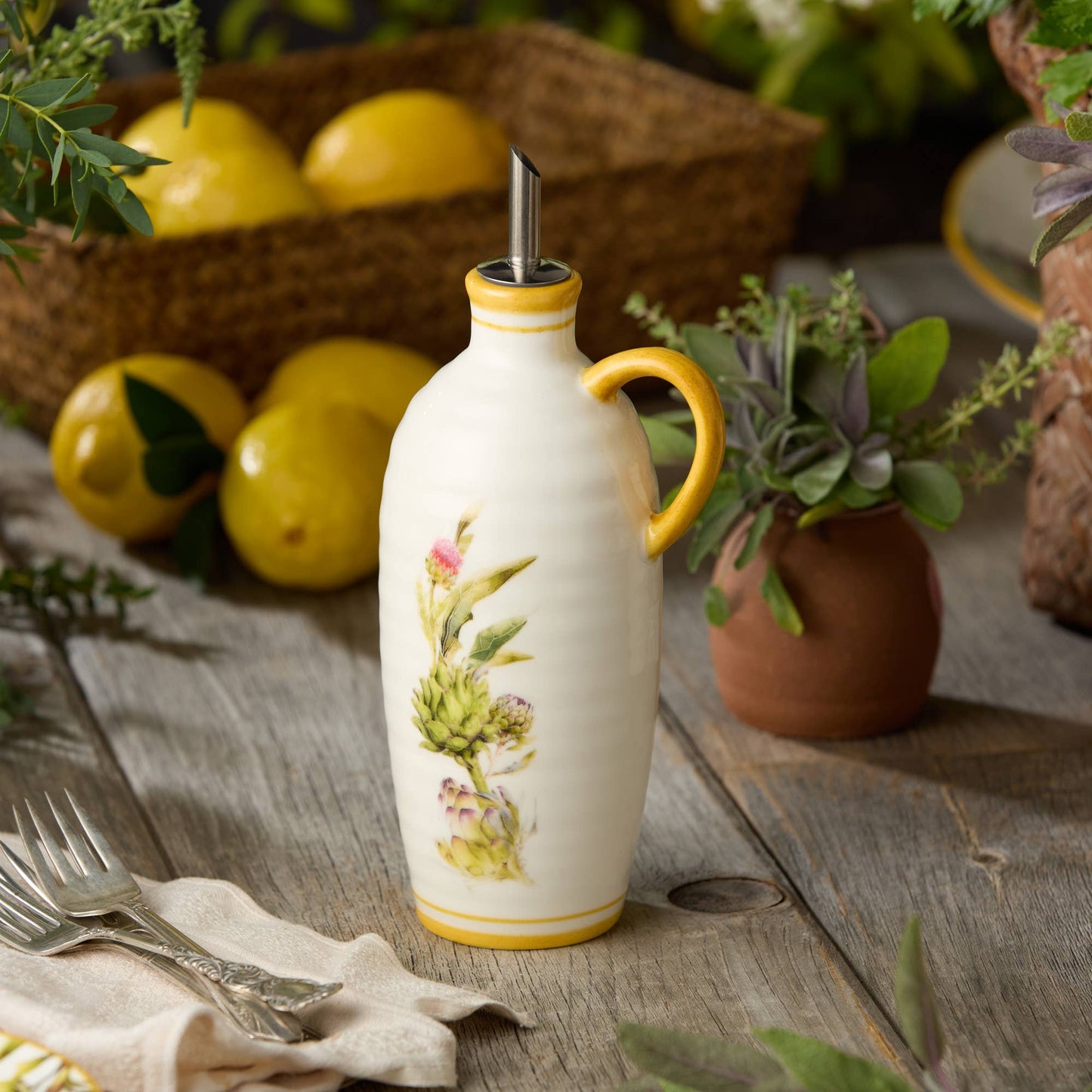 Certified International - Verdura Oil Bottle