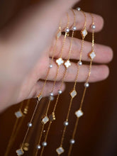 Load image into Gallery viewer, Cici’De Jewelry Amsterdam - Elegant MOP lucky clover and natural freshwater pearls beads