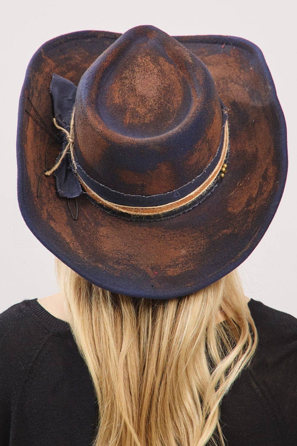 MiMi Wholesale - MH0247 Gracie Heritage Worn Shapable Cowboy/Fedora Hat