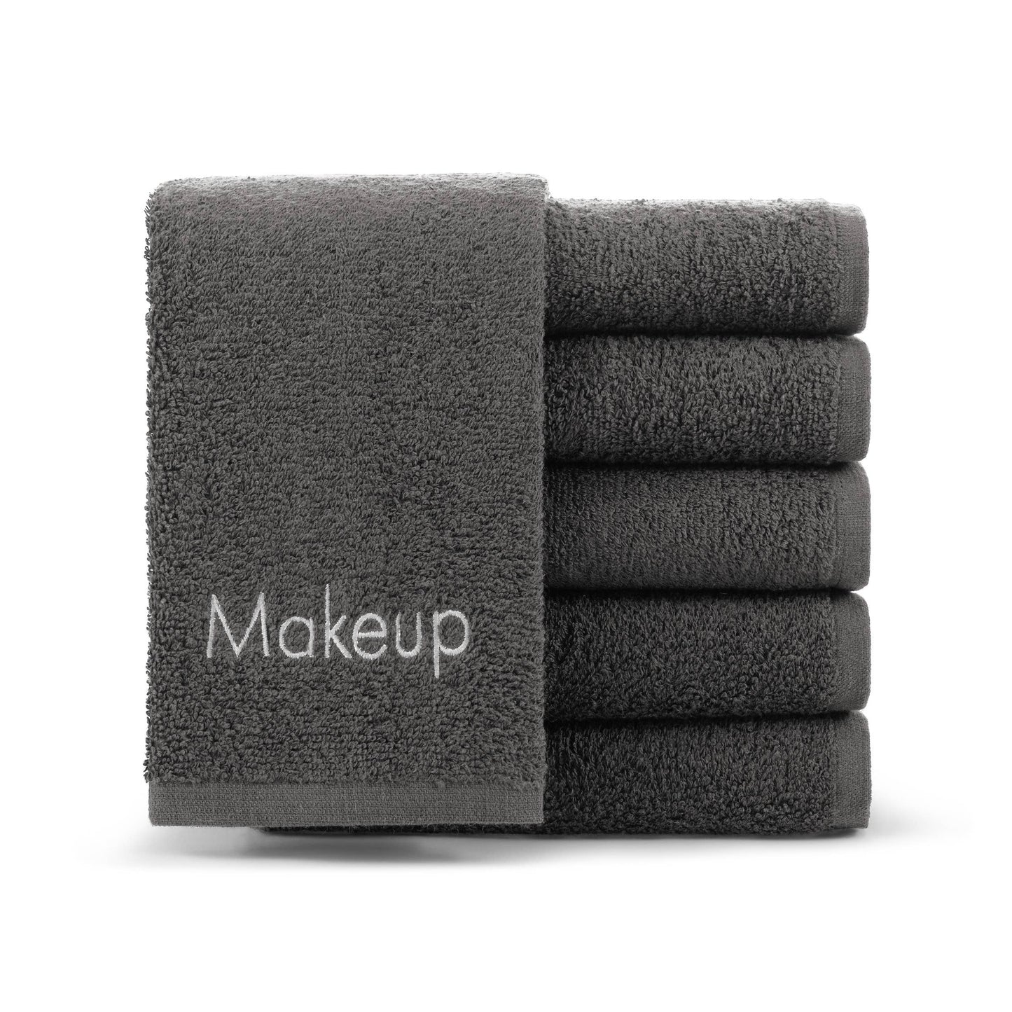 Arkwright Home - 6 Pack of Makeup Remover Towels: Black