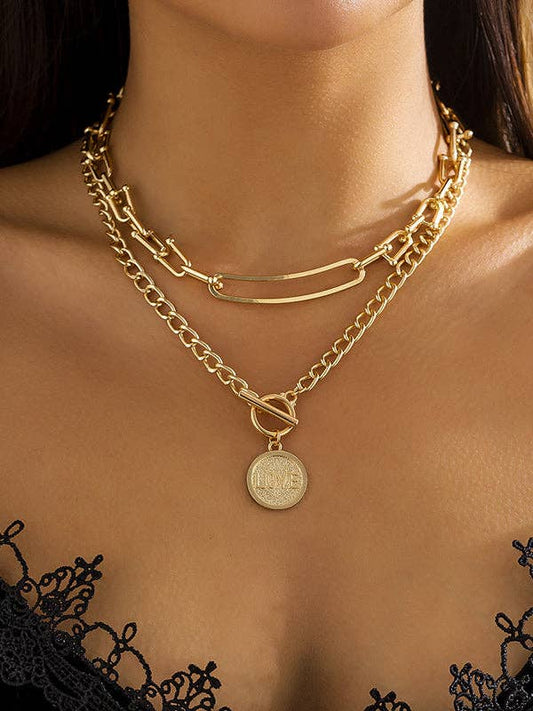 Elanora - Bohemia Urban Normcore Geometric Necklaces Accessories: GOLD / One_size