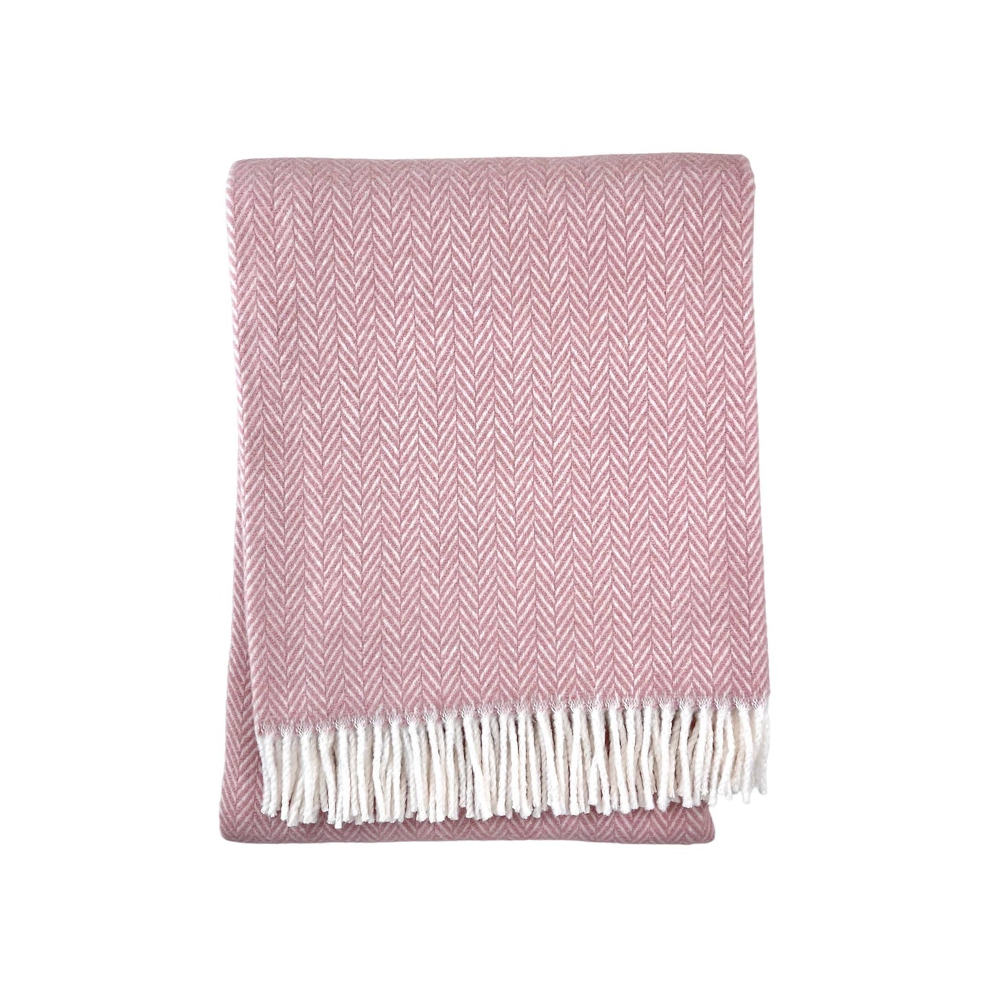 A Soft Idea - 355 - Herringbone Plush Throw: Cream