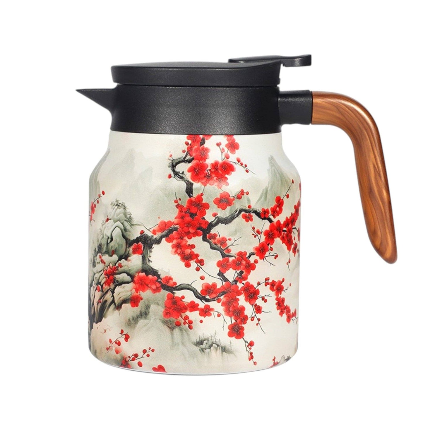 Urban Tokyo - 32oz Thermal Tea Kettle with Infuser Strainer Cherry Blossoms (1/24)