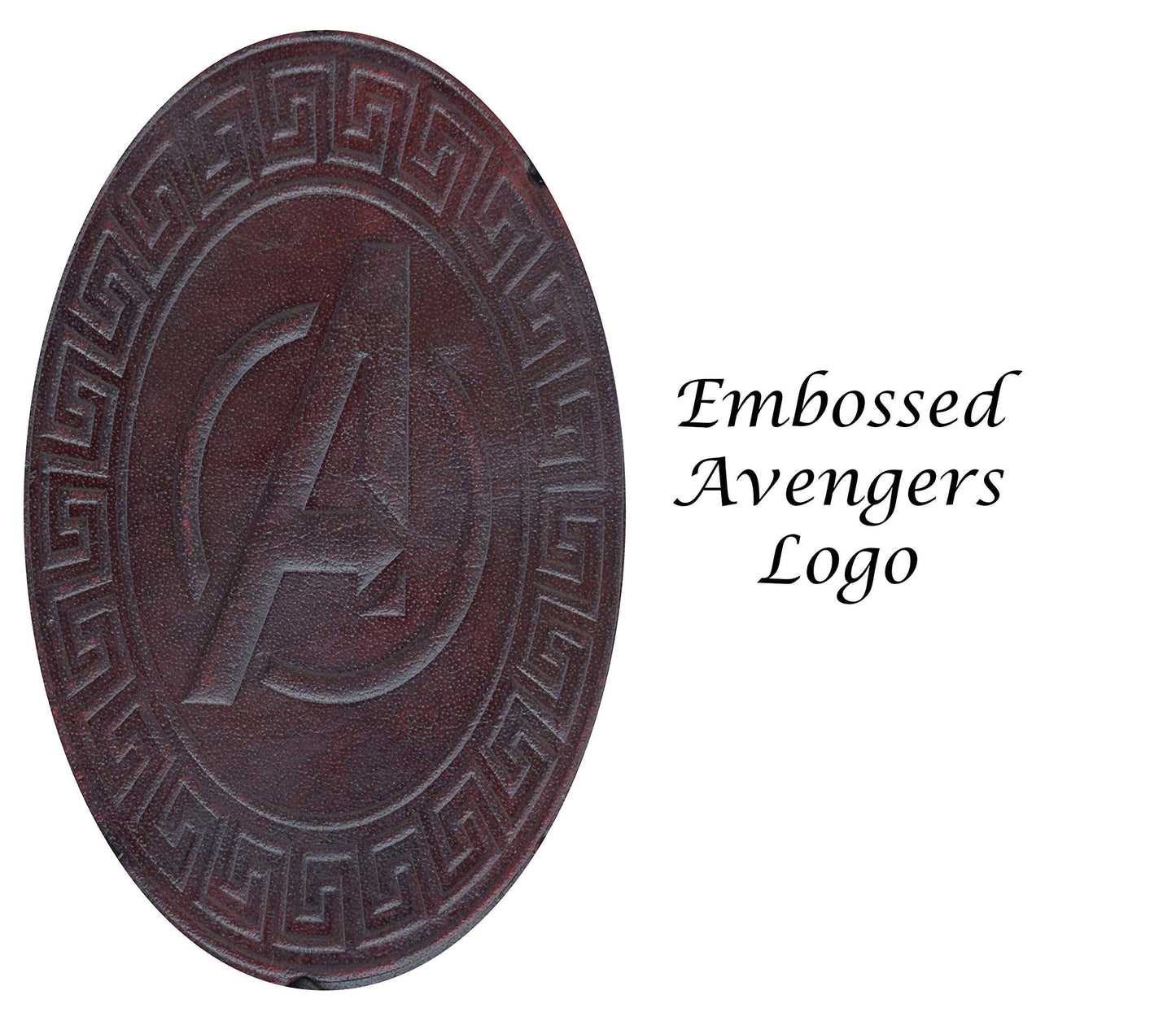Immart Global LLC - Handmade Leather Journal With Avengers embossed Stone Diary: Brown / Unlined