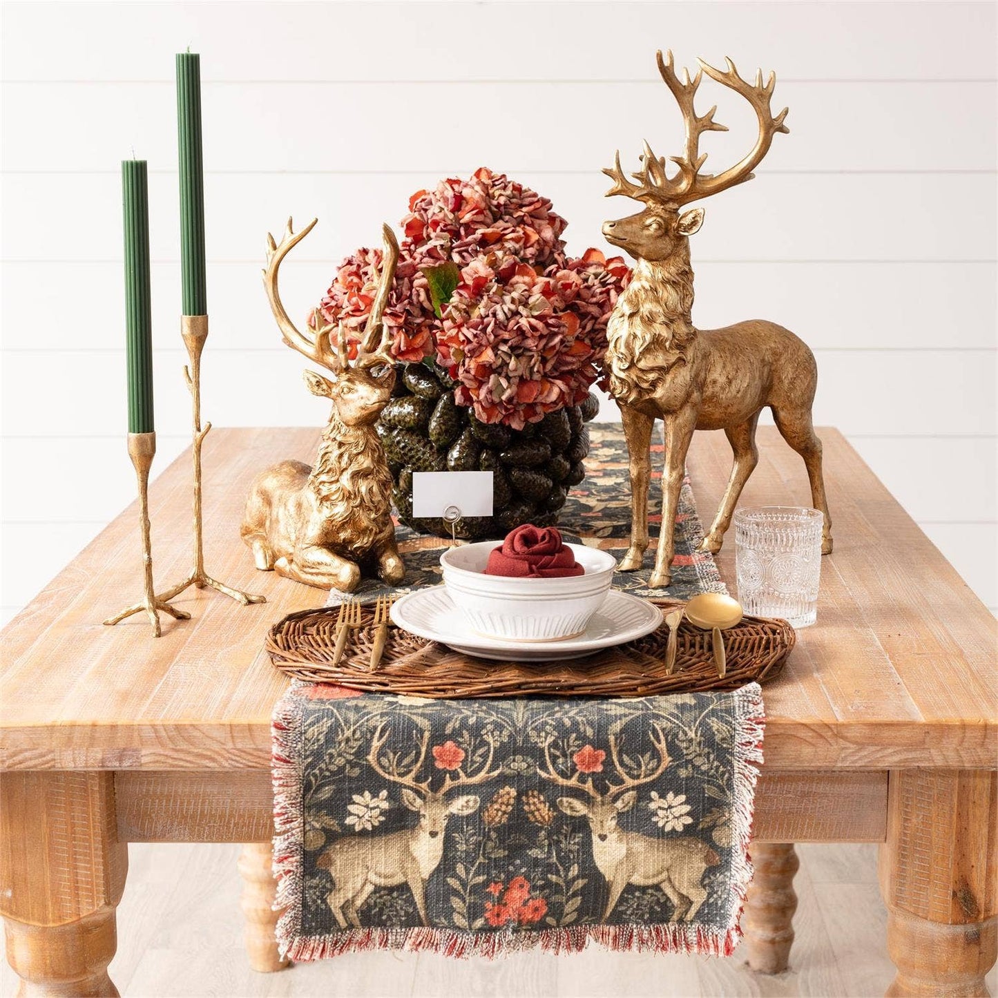 Audrey's Home & Gift - Table Runner - Balmoral Deer Print (Pk/02)