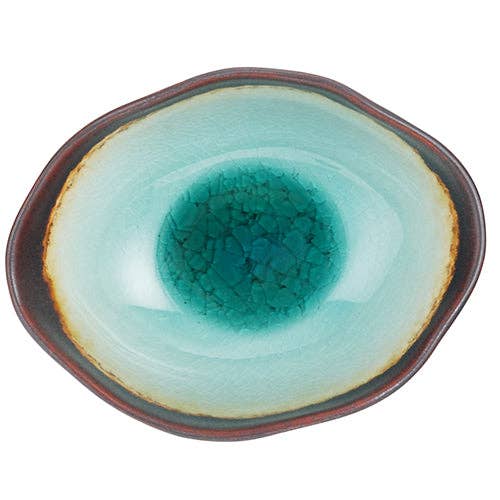 Urban Tokyo - Midori Kanyu 5.75"L x 4.5"H X 2.5"H Porcelain Medium Bowl