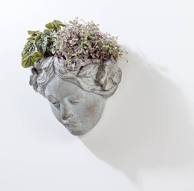 Abbott Woman Face Wall Planter - Thumbnail 2