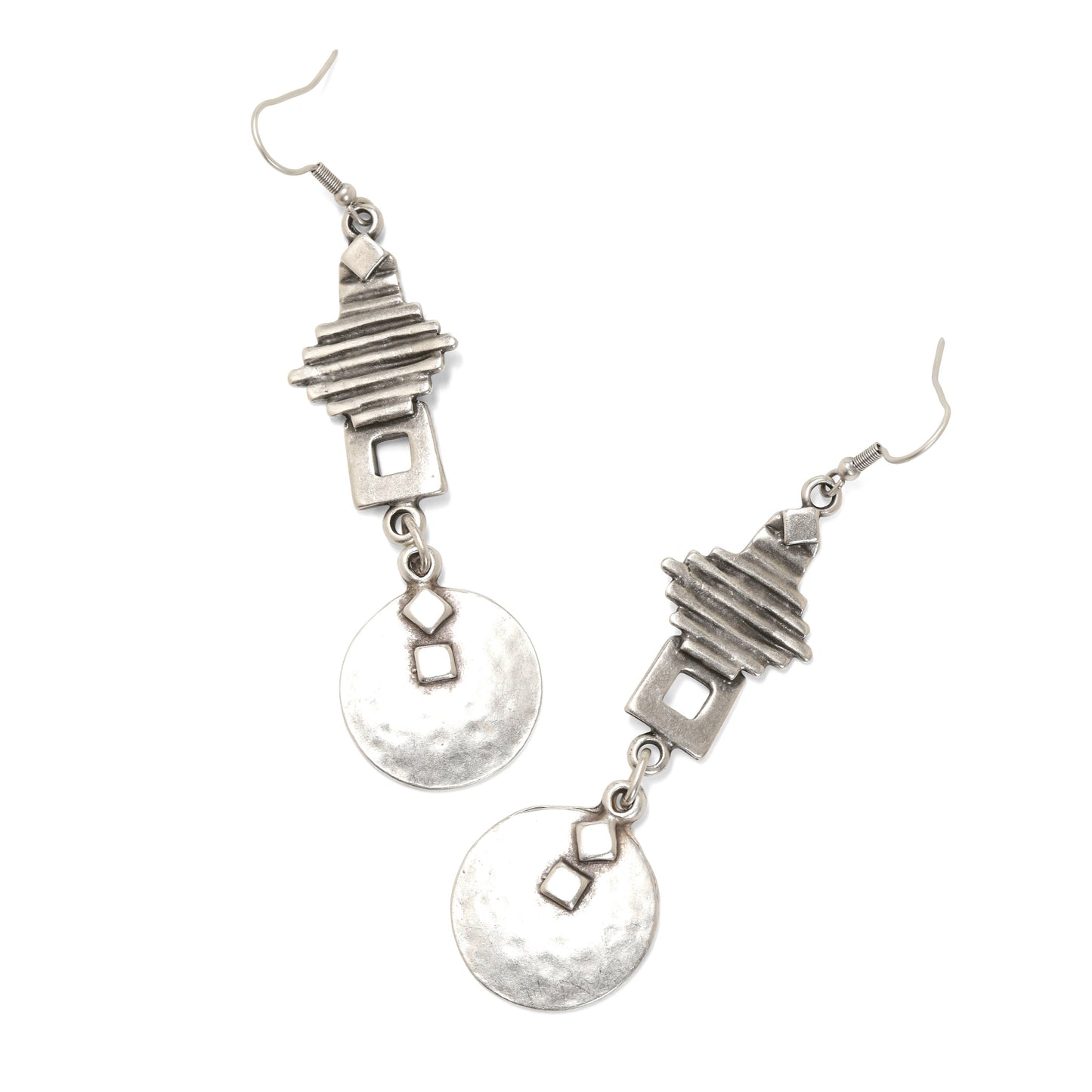 Chanour - Handmade Pewter Earrings - KU45
