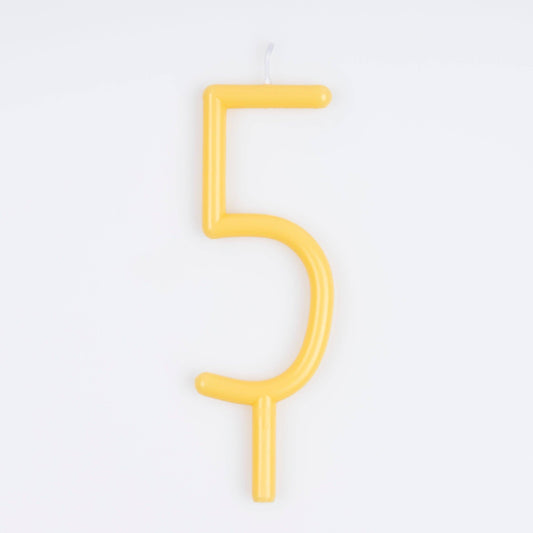 Meri Meri - Slim Number Candles: 5