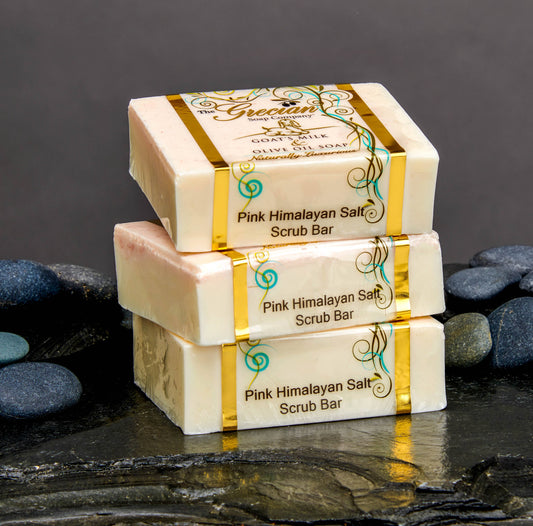 The Grecian Soap Company - Pink Himalayan Salt Scrub Bar