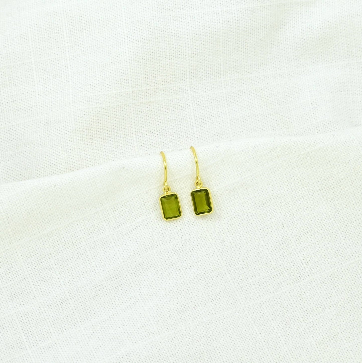 Schmuckoo Berlin - Celeste Earring Gold Silver 925 - Green Tourmaline