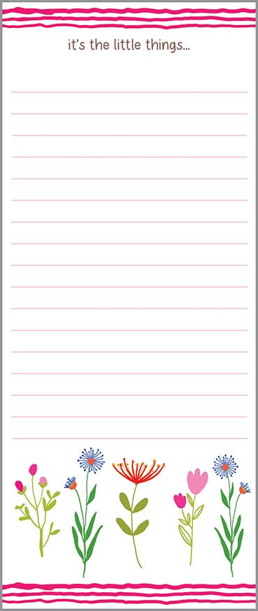 GINA B DESIGNS - List Pad - Sweet Lil Stems