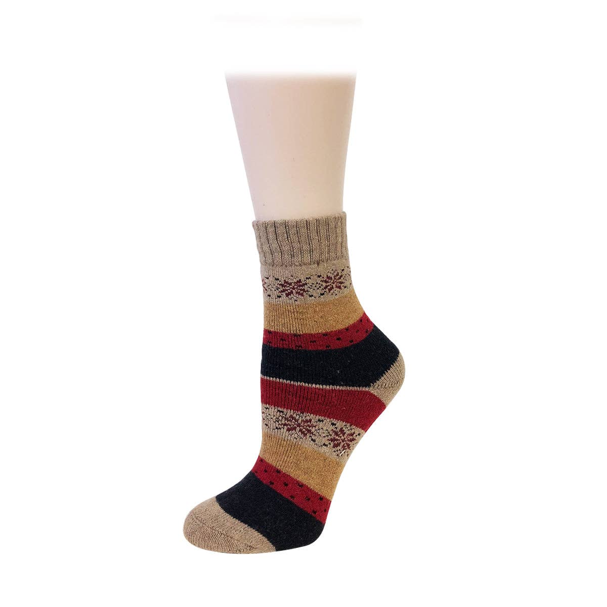 Wrapables.com - Wrapables Women's Thick Winter Warm Wool Socks (Set of 5): Boho