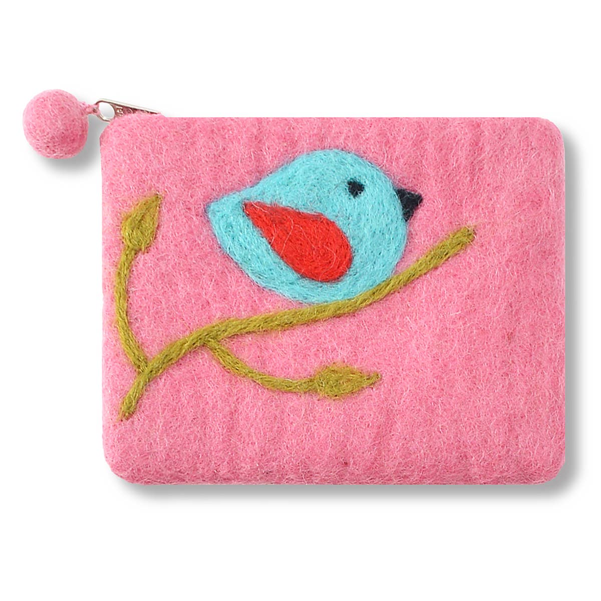 BNB Crafts Inc. - One Bird Design Coin Purse: Pink