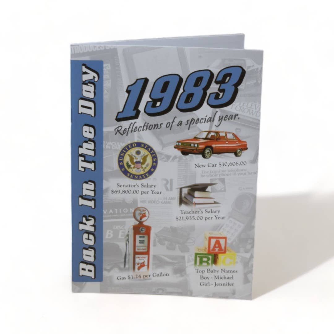 3 Oak Publishing / Back In The Day - 1983 Back In The Day Greeting Card / Booklet (envelope inclu