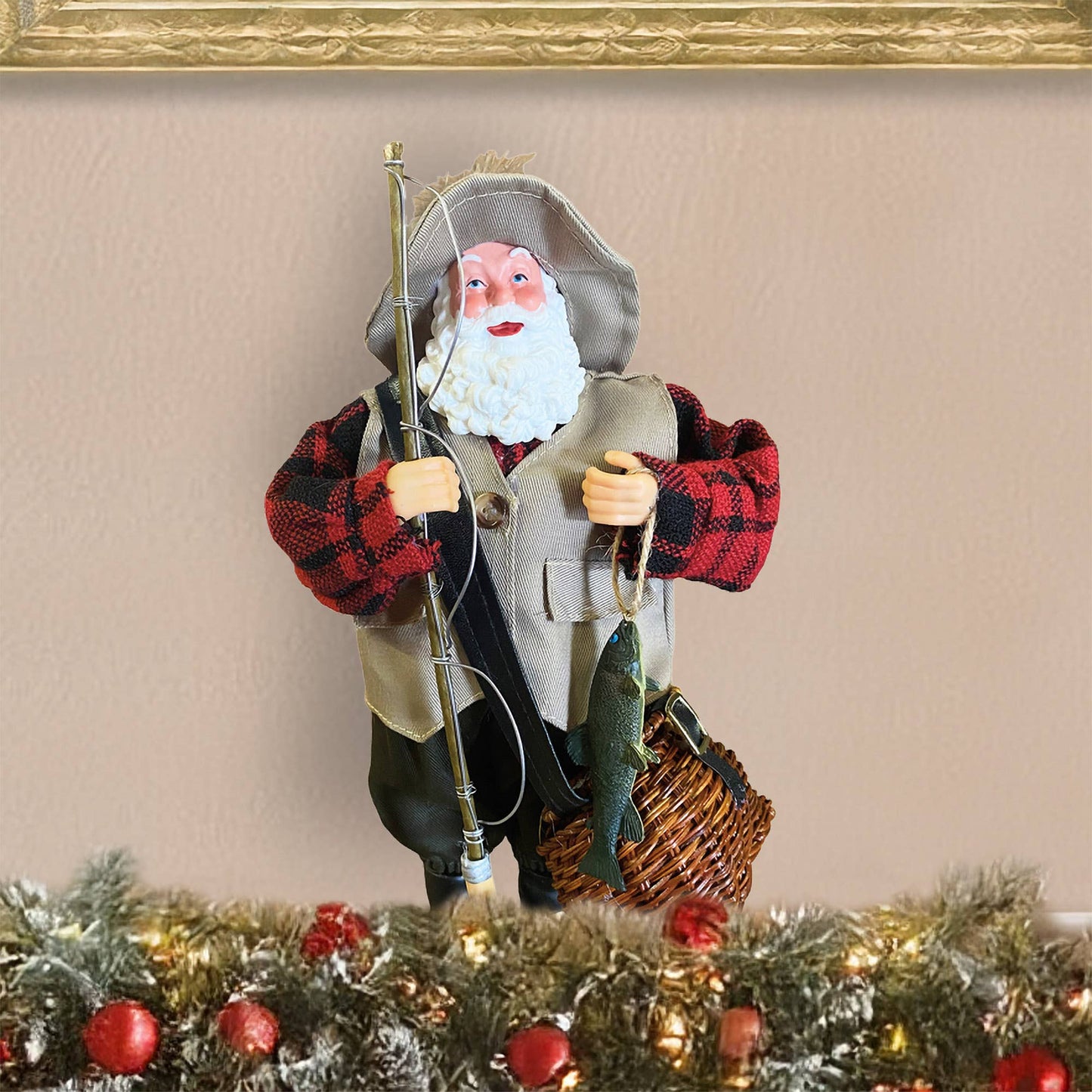 Santa’s Workshop Inc. - 12" Fly Fishing Santa