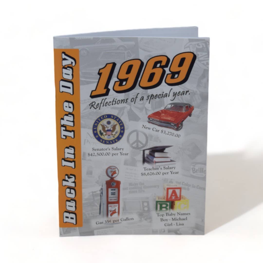 3 Oak Publishing / Back In The Day - 1969 Back In The Day Greeting Card / Booklet (envelope inclu