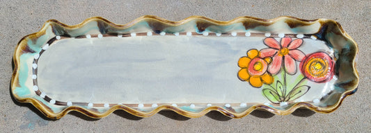 Heartfelt Traditions - Cracker Tray (Drip Flowers)