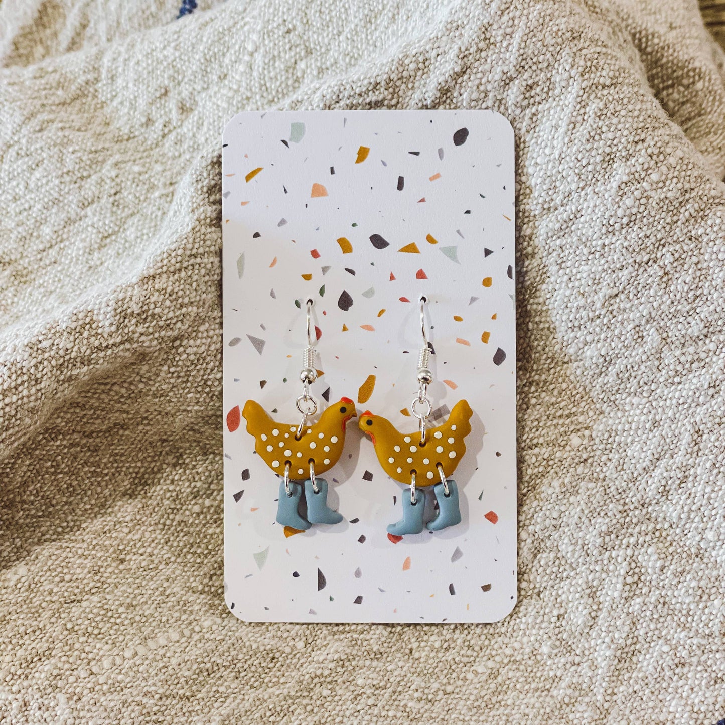 Sydni Carlson Art - Assorted Pack: Chickens with Boots Earrings