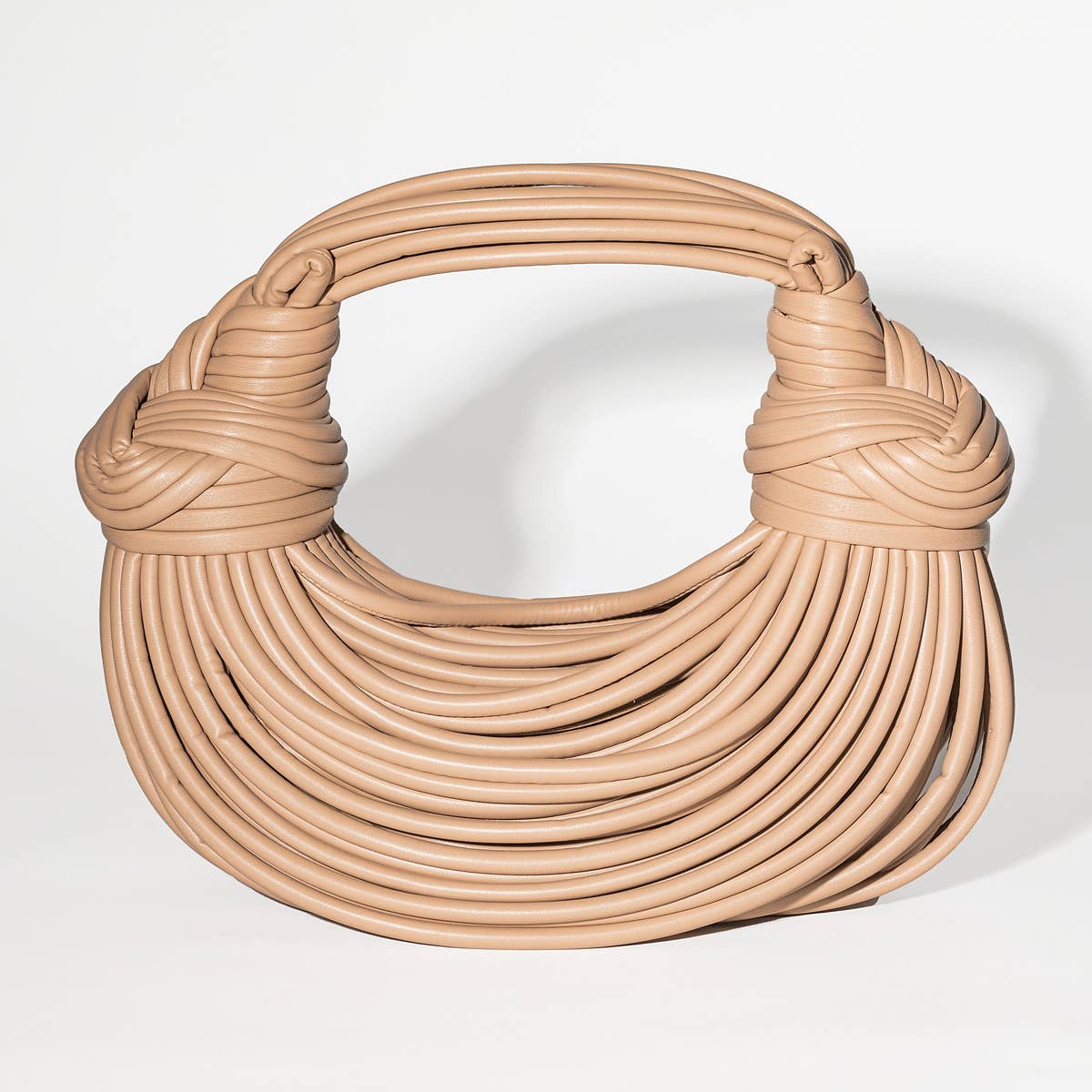 Gypsie Jane - Vegan leather stringy detail handbag: SILVER / ONESIZE