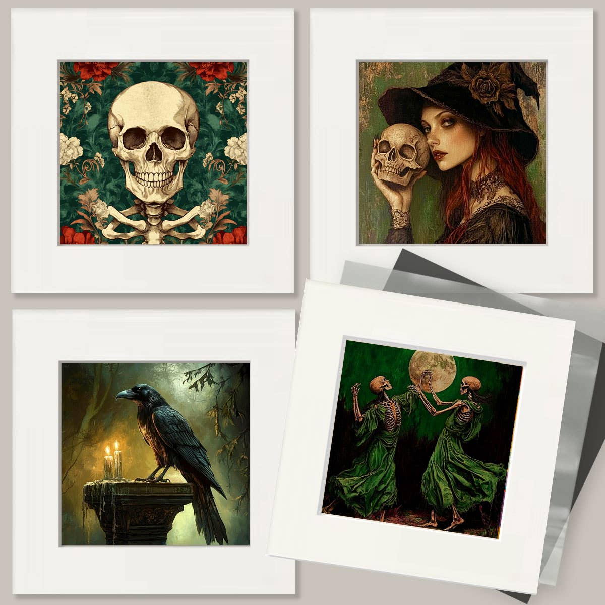 Mowbi - Baroque Flower Fairy Astral Plane Art Print - 8"x10" Artwork for 12"x14" Frame