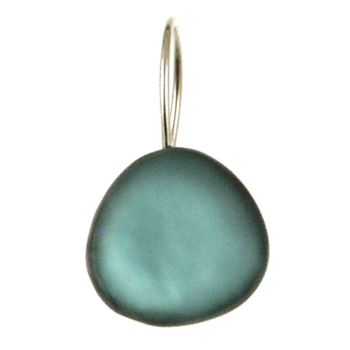 Origin Jewelry - Resin & Shell Drop Earrings - SMALL, Rounded Edge, 0.5": Red