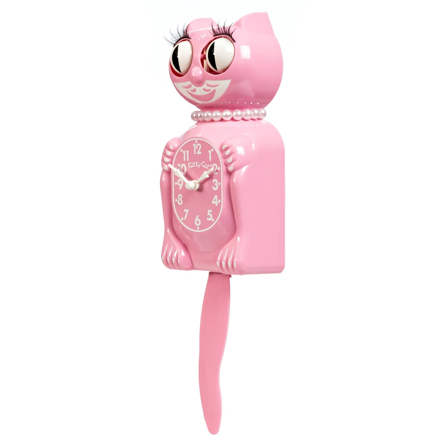 Kit-Cat Klock - Pink Satin Miss Kitty-Cat Klock (Smaller Size)