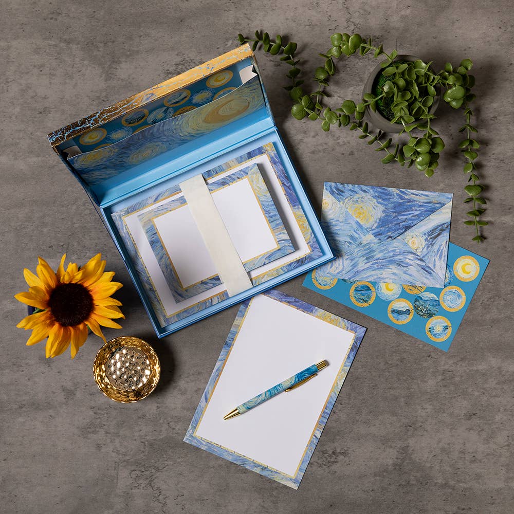 The Gifted Stationery Company - Writing Set - Van Gogh - Starry Night