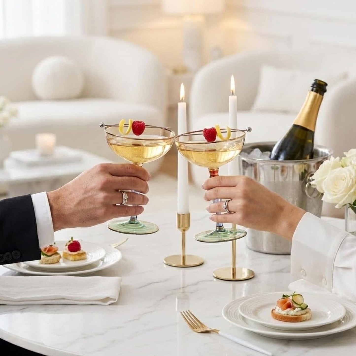 The Wine Savant /  Khen Glassware - Italian Renaissance Cocktail, Martini & Champagne Coupe