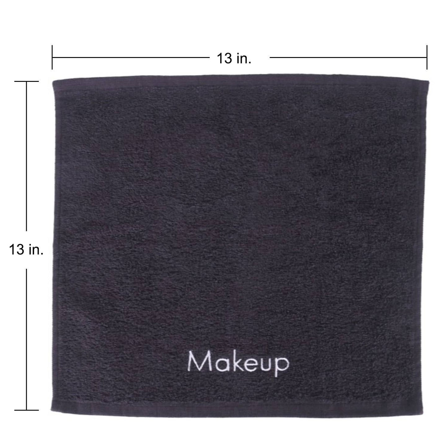 Arkwright Home - 6 Pack of Makeup Remover Towels: Black