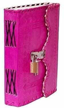 Tuzech Leather - TUZECH Leather Journal for Men and Women Leather Diary to Write Poems,Sketchbook, Record Keeping Notebook Personal Memoir with Lock and Key - Unlined 7 Inches: Brown