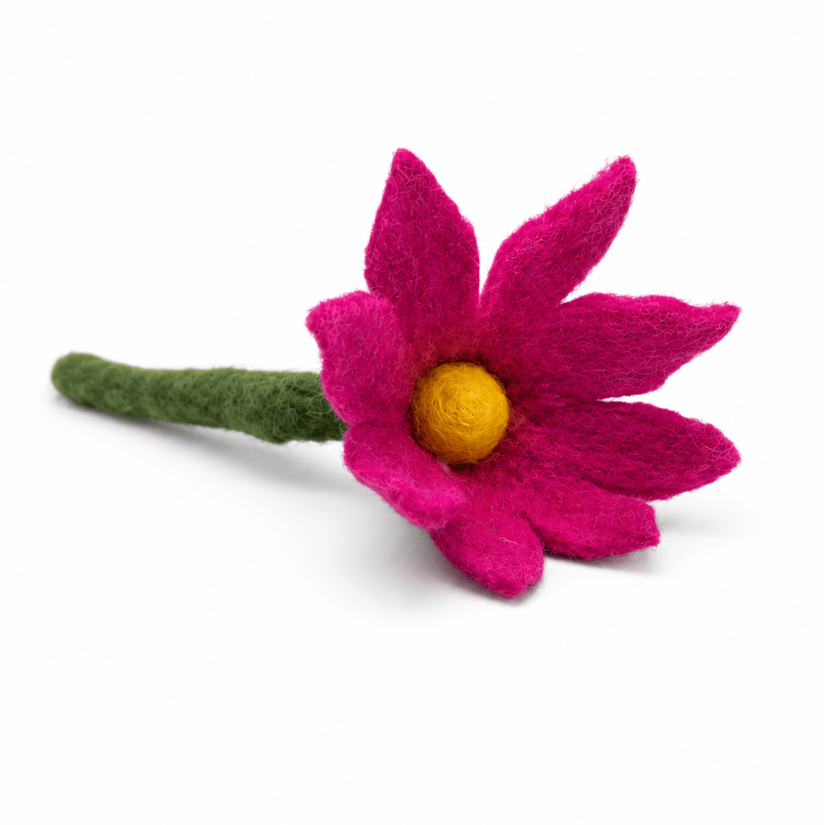 BNB Crafts Inc. - Small Sharp Design Colorful Stick Flower: Yellow